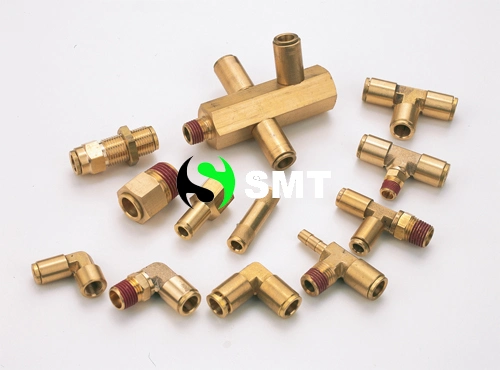 Plastic Water Air Hose Tube Connectors Tee 3 Way Union NPT Nptf Thread Metal Brass Plastic Air Hose Fitting