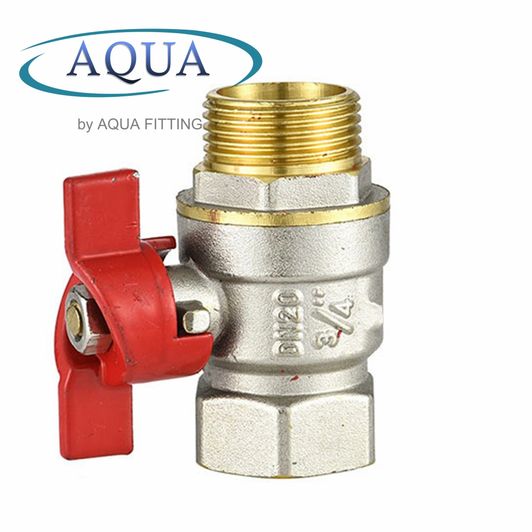 Thread Brass Ball Valve with Butterfly Handle