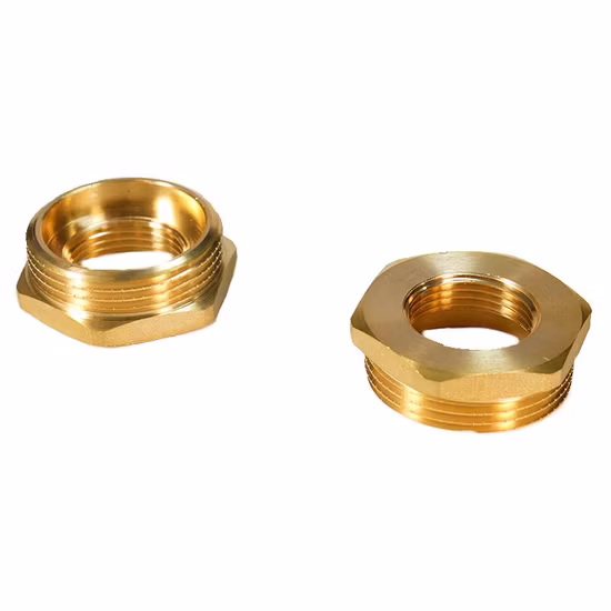 Raccordo per tubi in ottone CNC Dimensioni multiple 1/2′′ *1/4′′ Filettatura maschio femmina Riduce le porte dell'adattatore Raccordo per tubi in ottone